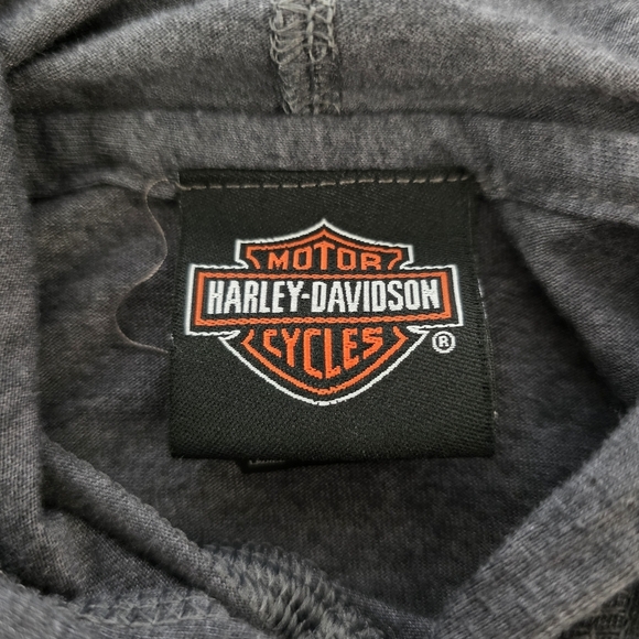Harley-Davidson Lightweight Hoodie Long Sleeve Tee Biker Moto Women's Medium - Picture 5 of 6